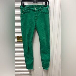 Hudson Jeans Womens 28 Green Slim Skinny Stretch Casual Pants
